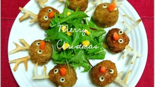 クリスマスパーティー料理で子供が喜ぶスコッチエッグをうずらの卵でトナカイに!